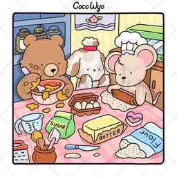 Coco Wyo - Cozy Friends målarbok