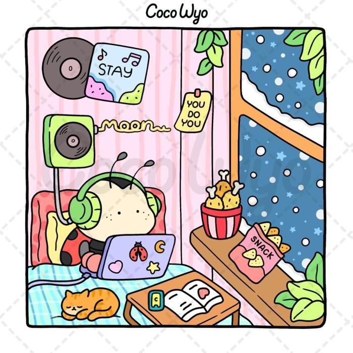 Coco Wyo - Cozy Friends målarbok