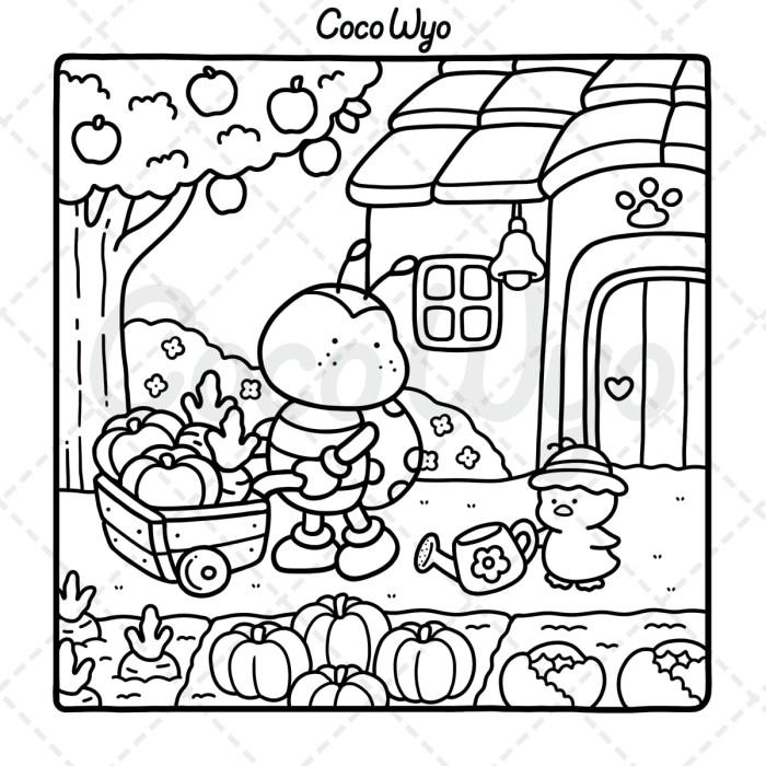 Coco Wyo - Cozy Friends målarbok