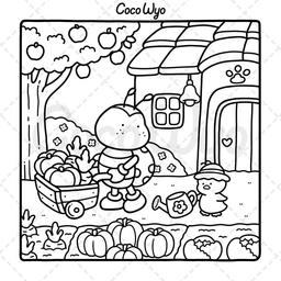 Coco Wyo - Cozy Friends målarbok