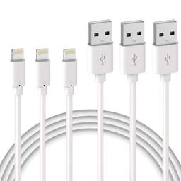MFi-certifierad iPhone Lightning laddningskablar 3-pack