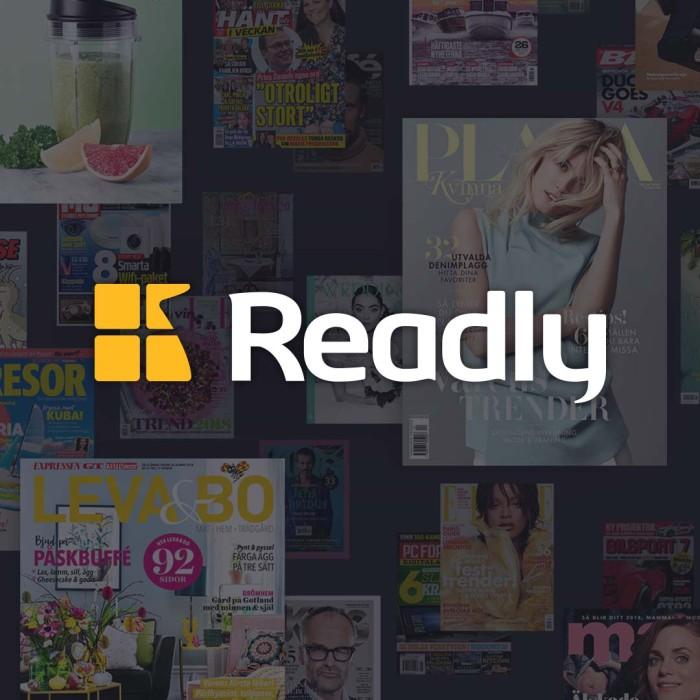 3 månader gratis hos Readly med unik länk