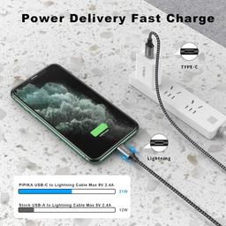 PIPIKA USB C till Lightning-kabel - 1 meter