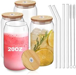 Premium Burkglas Set med Bambulock 590ml