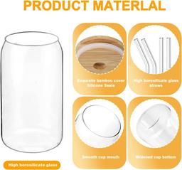 Premium Burkglas Set med Bambulock 590ml