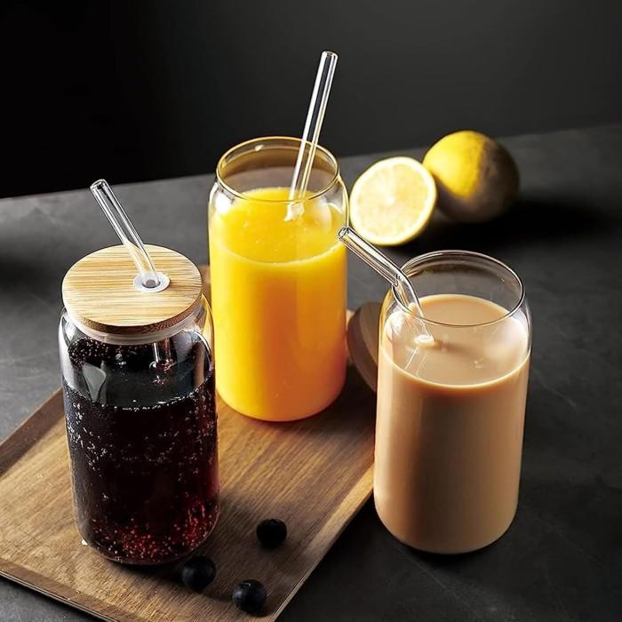 Premium Burkglas Set med Bambulock 590ml