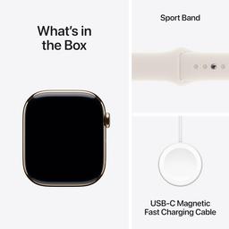 Apple Watch Series 10 - 46mm Titan Gold GPS + Mobildata