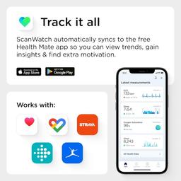 Withings ScanWatch 38mm: ECG & Oximeter Hybrid Smartwatch
