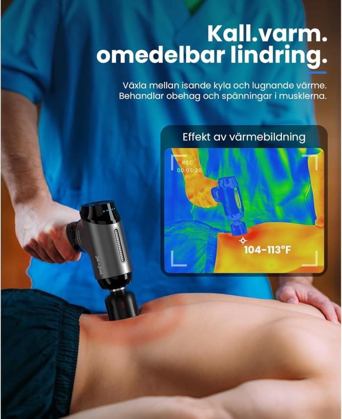 Bob and Brad T2 Pro Massagepistol med Värmeterapi