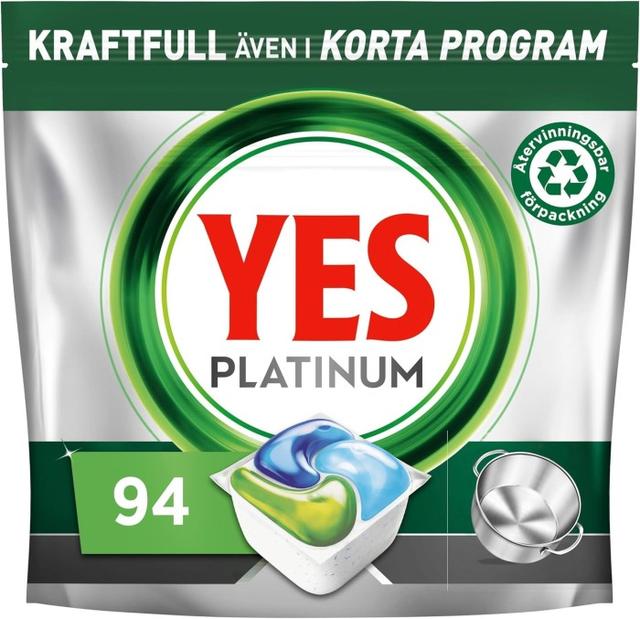 Yes Platinum Universal diskmaskinstabletter 94 st