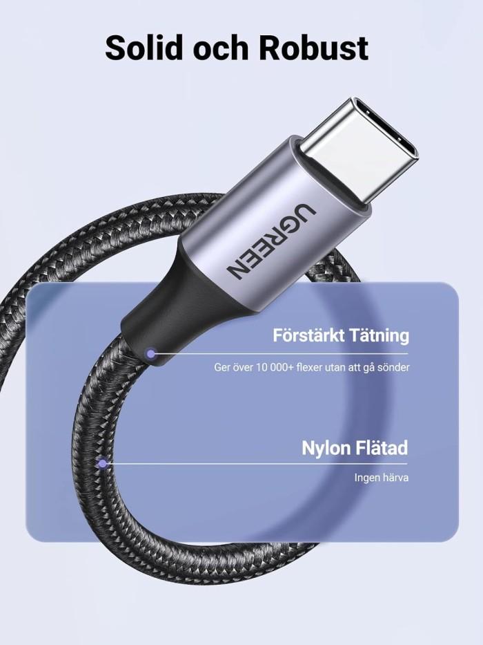 UGREEN USB-C till USB-A snabbladdare 2M