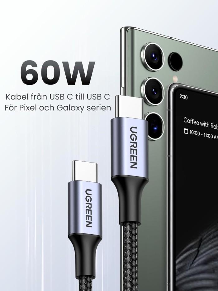 UGREEN 60W PD USB-C till USB-C laddkabel