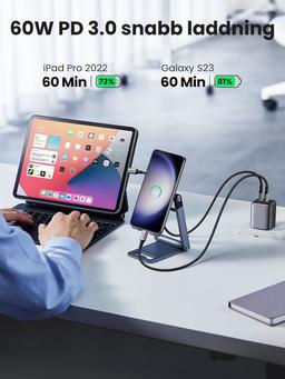 UGREEN 60W PD USB-C till USB-C laddkabel