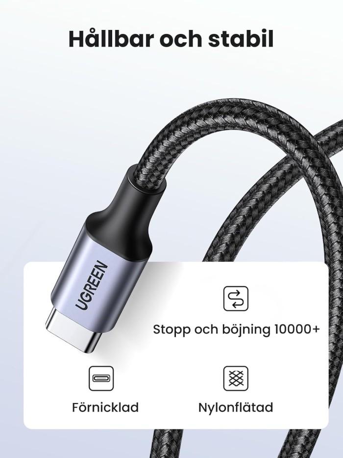 UGREEN 60W PD USB-C till USB-C laddkabel