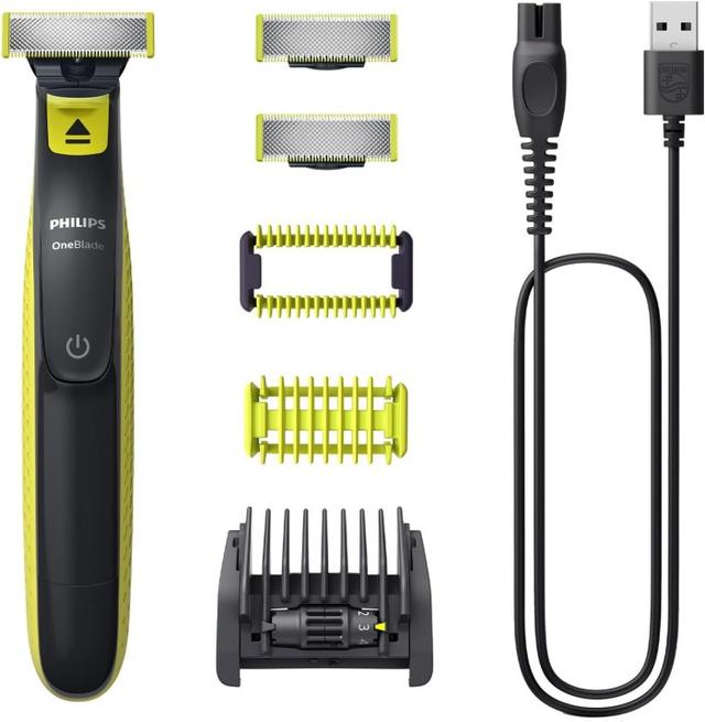 Philips OneBlade Hybridskäggtrimmer och Rakapparat Set