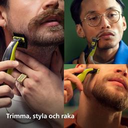 Philips OneBlade Hybridskäggtrimmer och Rakapparat Set