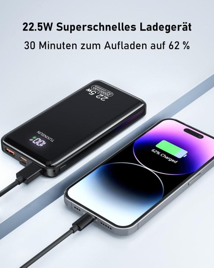 Power Bank 20 000 maH bärbar laddare