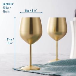 Vinglas i guld från Love is Blind