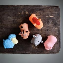 Rätt Start Badleksaker, Bondgårdsdjur, 5-pack