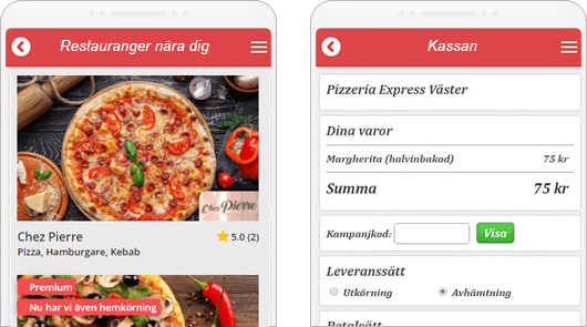 Hotmat - snabb hemkörning av färsk mat