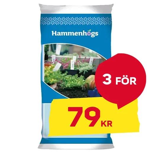 BYGGMAX Planteringsjord Premium 40L  3 för 79kr Hamnenhögs