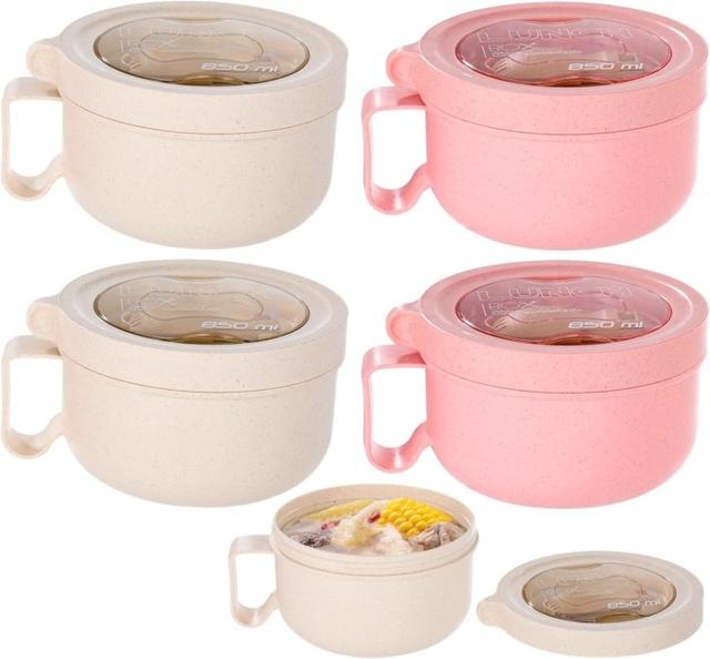 Varku 4-Piece Microwave-Safe Wheat Straw Bowl Set
