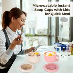 Varku 4-Piece Microwave-Safe Wheat Straw Bowl Set

