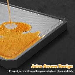 Large Double-Sided Stainless Steel Cutting Board

