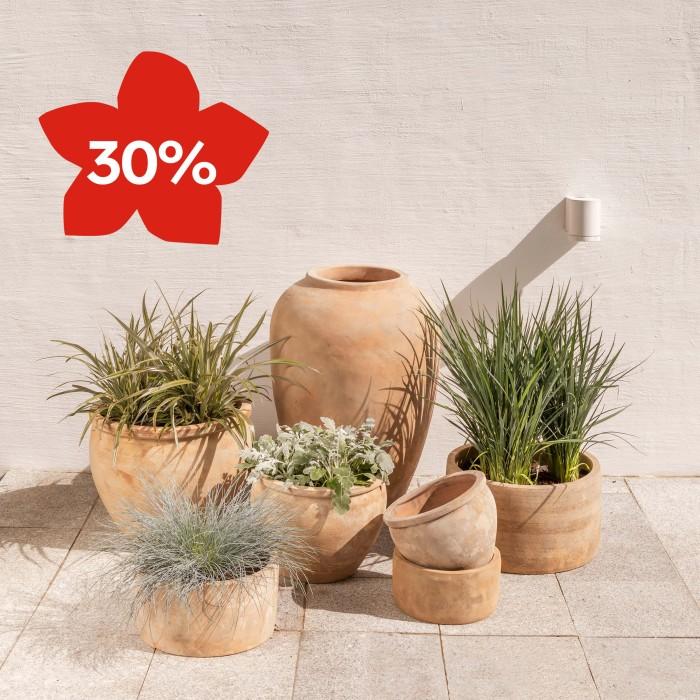 Plantagen - Spara 30% på alla krukor