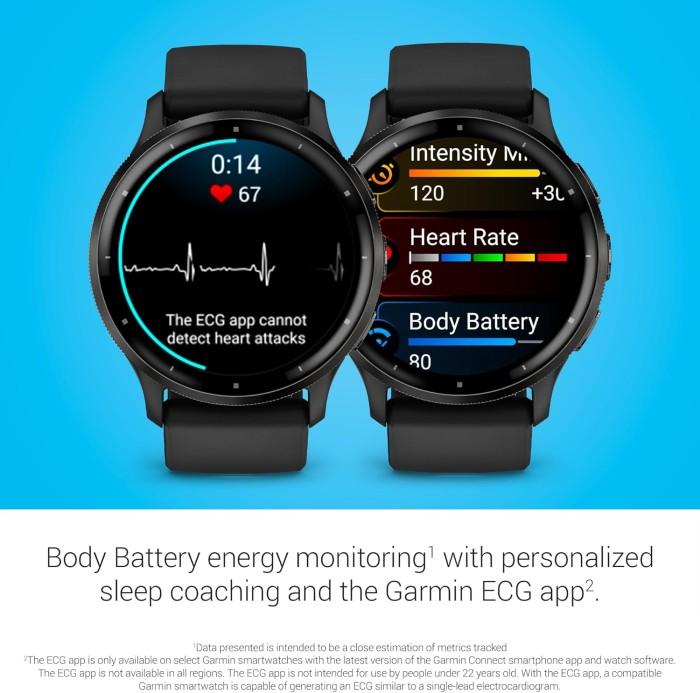 Garmin Venu 3 AMOLED Smartwatch - Black