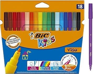 BIC Kids Färgpennor – 18-pack med livfulla färger