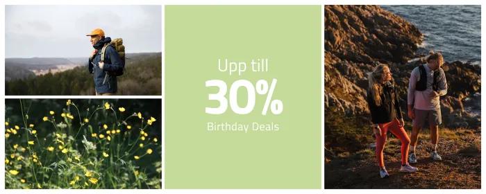 30% birthday deal på Outnorth