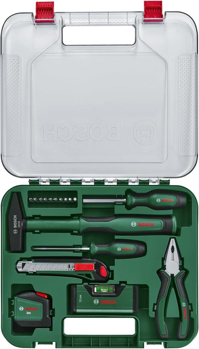 Bosch 17-delars Universell Verktygssats för Hemmet