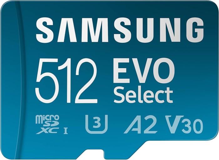 Samsung EVO Select 512GB microSD with Adapter
