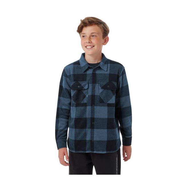 McKinley JR Blå Fleece Skjorta
