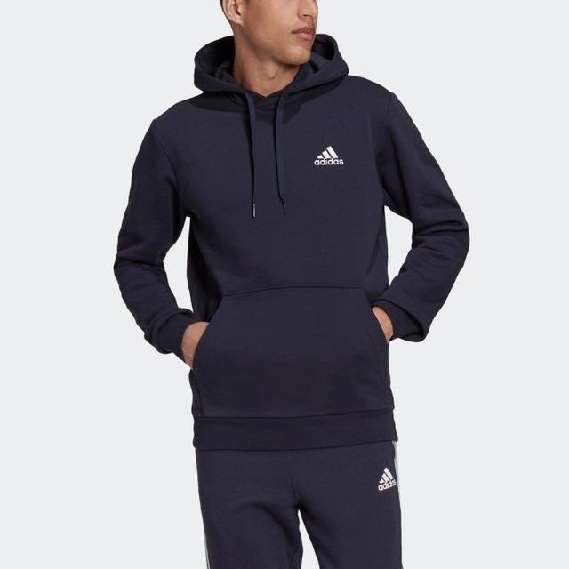 adidas Essentials Feelcozy M Fleece Hoodie Blue