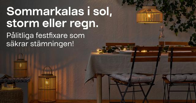 Sommarfest i alla väder. Rabatt på mycket!