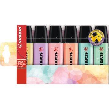 Stabilo Boss Original Pastell Markerspennor, 6-pack