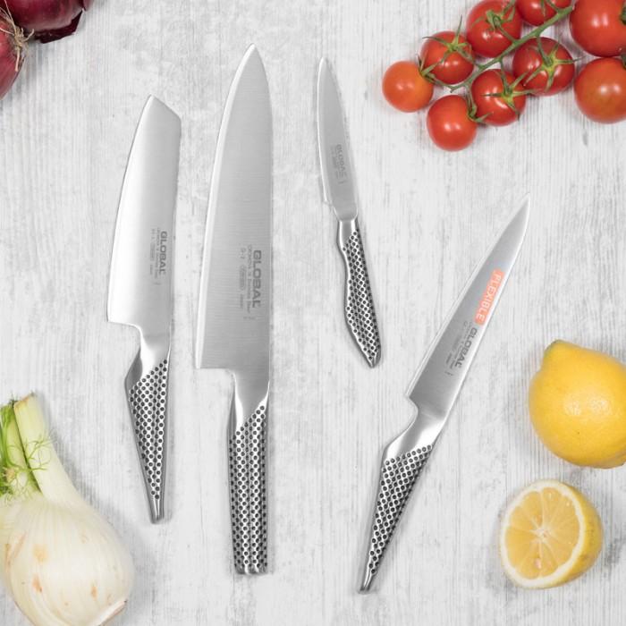 GLOBAL  4-delars Knivset 51% rabatt 