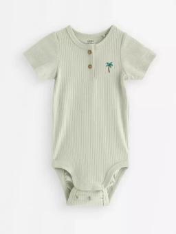 Slim-Fit Ribbed Bodysuit