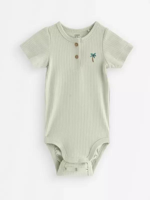 Slim-Fit Ribbed Bodysuit