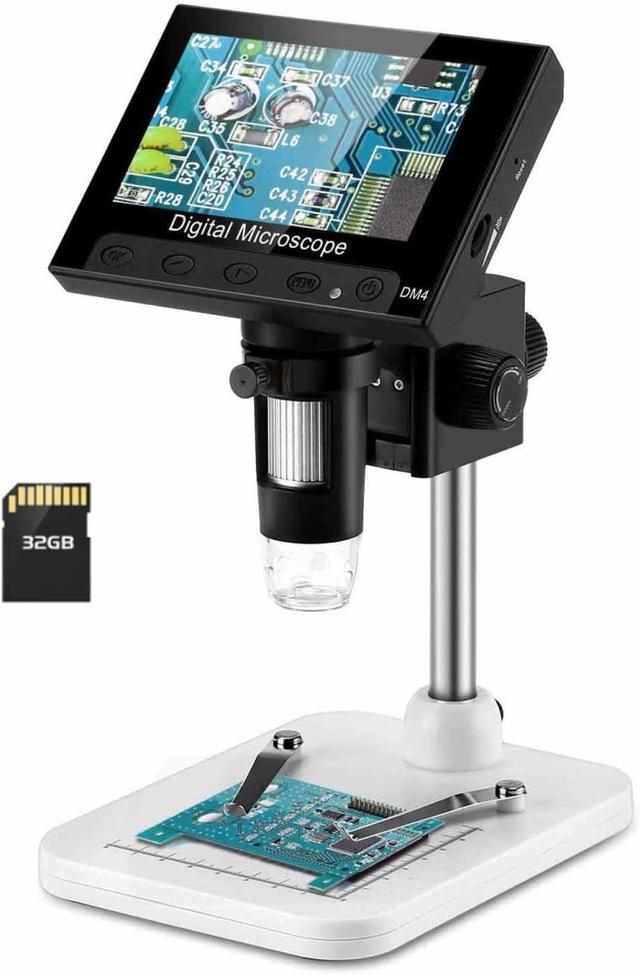 Wadeo 1000x Hochauflösendes Digitalmikroskop 4.3"