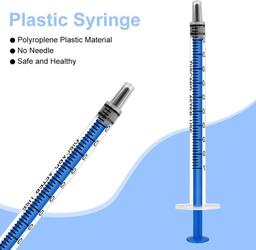 10-Pack 0.5ml Reusable Plastic Syringes
