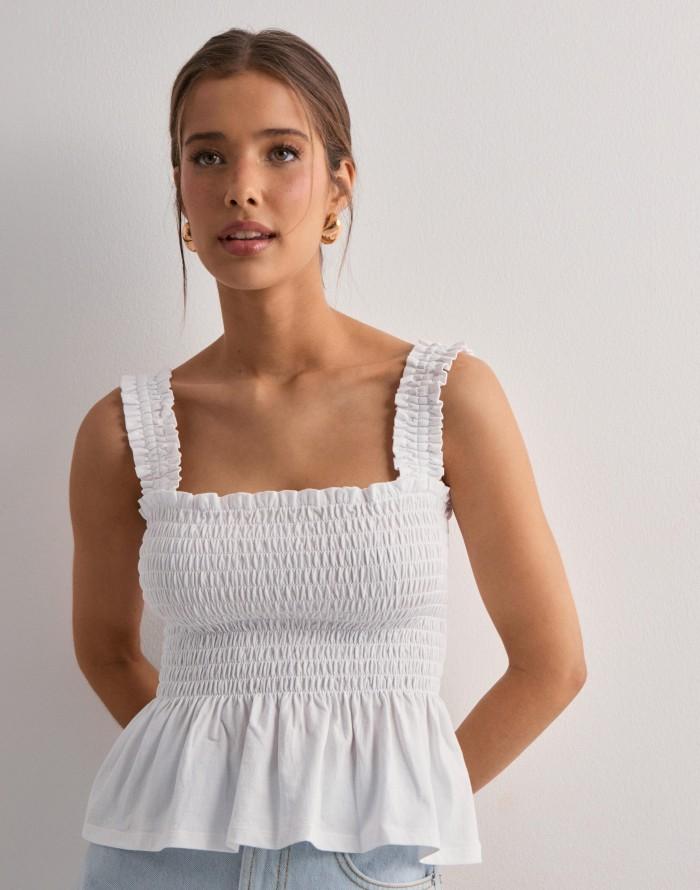 Cute White Smock Top from Nelly