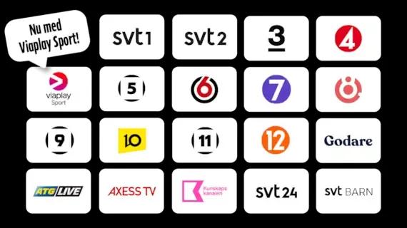 2 streamingtjänster & 19 tv-kanaler för 0 kr första månaden.