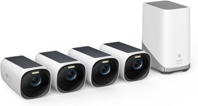 EufyCam S330 4K Säkerhetssystem med 4 Kameror