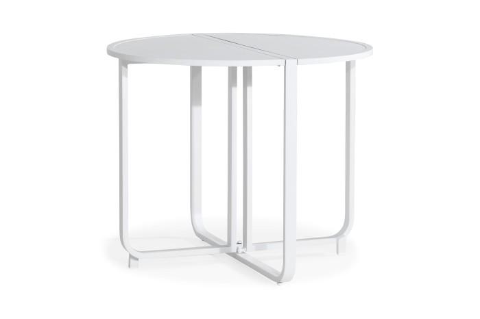 Elegant Cafébord Flippy Runt 90cm Vit