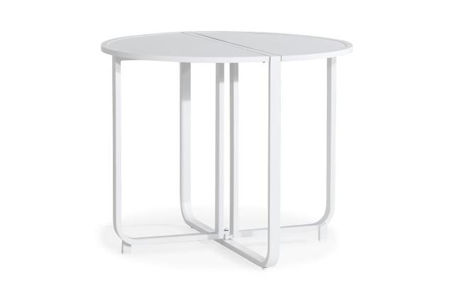 Elegant Cafébord Flippy Runt 90cm Vit