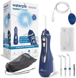 Waterpik WP-583EU Cordless Water Flosser, Blue