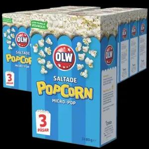 OLW Micropopcorn Salted Multipack, 240g - 14pcs